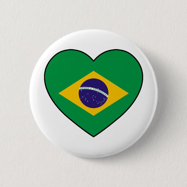 Badge Rond 5 Cm Brazil Soccer (Devant)