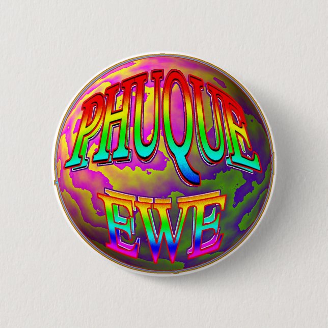 Badge Rond 5 Cm Brebis de Phuque (Devant)