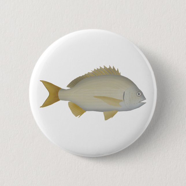 Badge Rond 5 Cm Brème de Yellowfin (Devant)