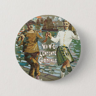 Badge Rond 5 Cm Brest á Londres 18 heurs