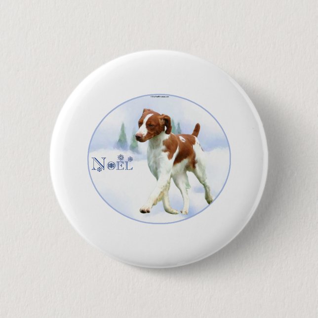 Badge Rond 5 Cm Bretagne Espagne Noel (Devant)
