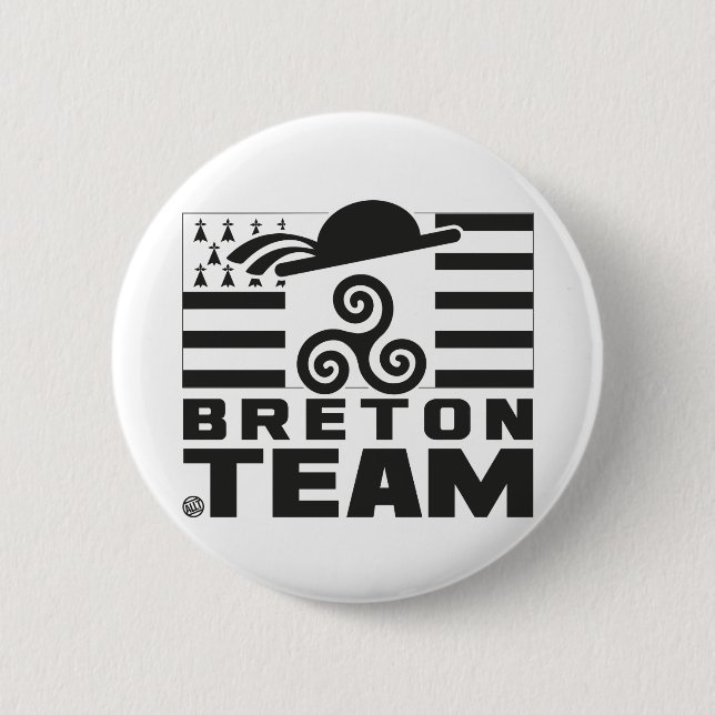 BADGE ROND 5 CM BRETON TEAM 3 (Devant)