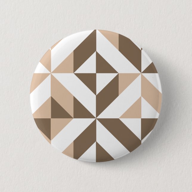 Badge Rond 5 Cm Brevet de Brown Beige (Devant)
