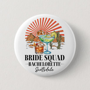 Badge Rond 5 Cm Bride Brigade Bridesmaid Bride Scottsdale Bachelor