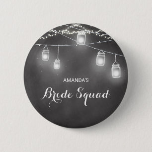 Badge Rond 5 Cm Bride Mariage de brigade noir blanc