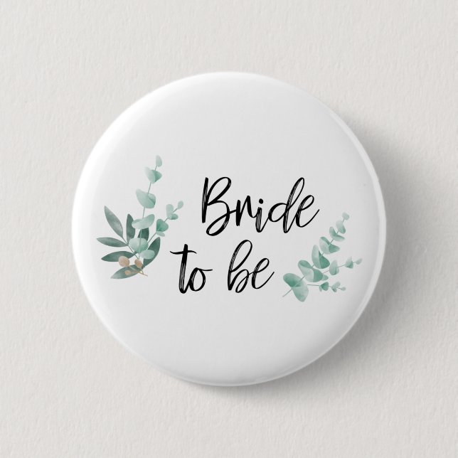 Badge Rond 5 Cm Bride to be / future mariée / mariage / JGA (Devant)