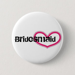 Badge Rond 5 Cm Bridemaid - customisé