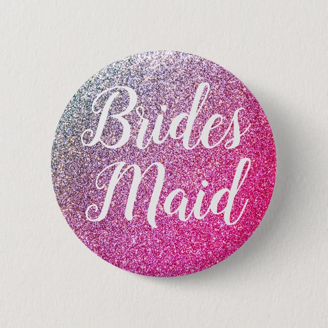 Badge Rond 5 Cm Bridesmaid button for bridal shower (Devant)