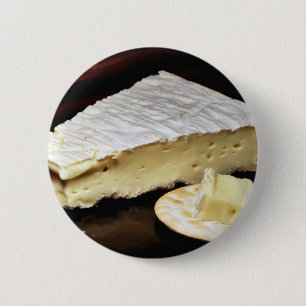 Badge Rond 5 Cm Brie De Meux Cheese