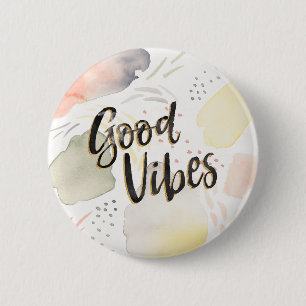 Badge Rond 5 Cm Brise III   Good Vibes de pré