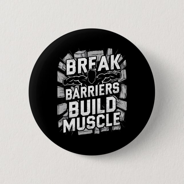 Badge Rond 5 Cm Brisez les barrières1  (Devant)
