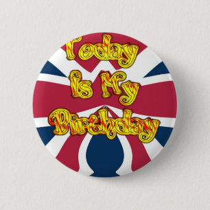Badge Rond 5 Cm British Birday Gifts Art Print