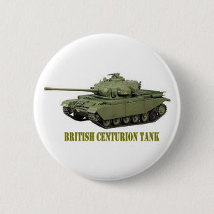 BADGE ROND 5 CM BRITISH CENTURION TANK