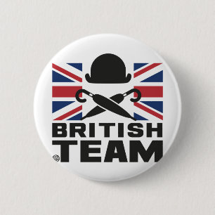 BADGE ROND 5 CM BRITISH TEAM 2