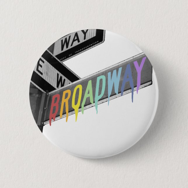 Badge Rond 5 Cm Broadway (Devant)