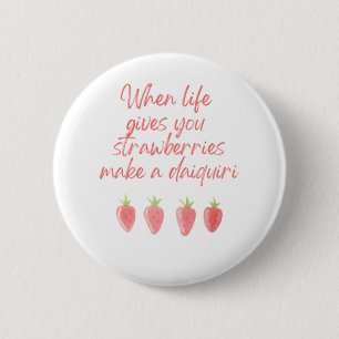 Badge Rond 5 Cm Broche à fraises