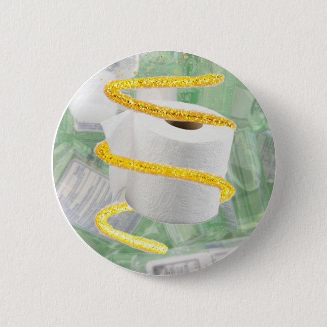 Badge Rond 5 Cm Broche à papier de toilette (Devant)