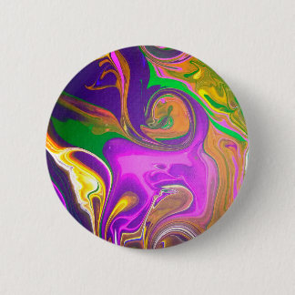 Badge Rond 5 Cm Broche de conception Abstraite "Singe pourpre"/