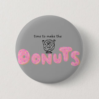 Badge Rond 5 Cm Broche de thème Donuts