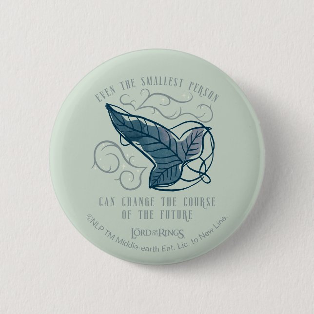 Badge Rond 5 Cm Broche elfique de la Communauté Citation Graphique (Devant)