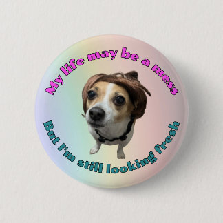 Badge Rond 5 Cm Broche fraîche