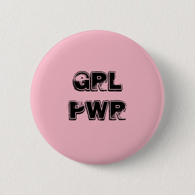 BADGE ROND 5 CM BROCHE GRL PWR (Devant)