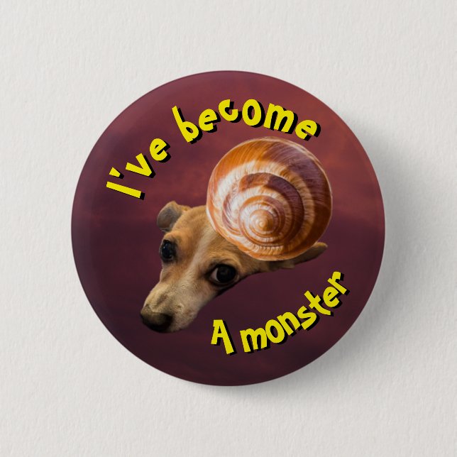 Badge Rond 5 Cm Broche monstre (Devant)