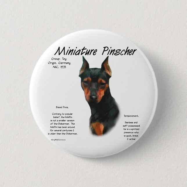 Badge Rond 5 Cm Brochure miniature (noir/rouille) (Devant)