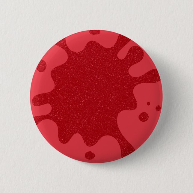 Badge Rond 5 Cm Brochure personnalisée "Paint Splash" rouge tomate (Devant)