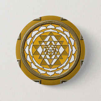 Badge Rond 5 Cm Bronze de Sri Yantra