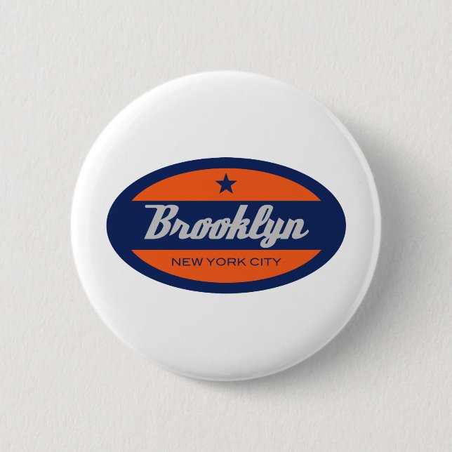 Badge Rond 5 Cm *Brooklyn (Devant)