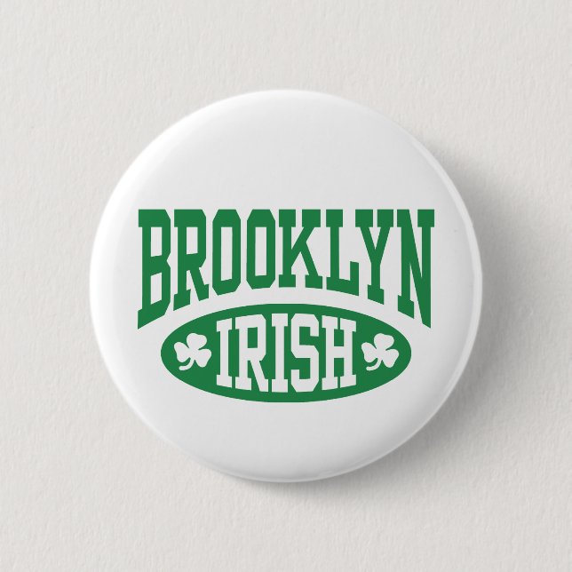 Badge Rond 5 Cm Brooklyn Irish (Devant)