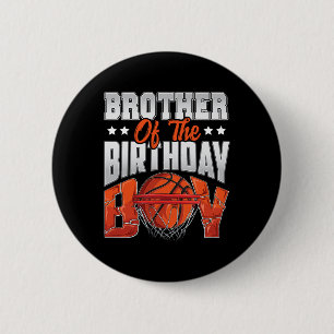 Badge Rond 5 Cm Brother Bysketbyll Birthday Boy Family Byller B-da