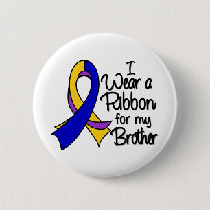 Badge Rond 5 Cm Brother - Ruban pour cancer de la vessie