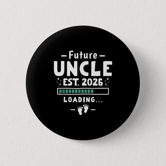 Badge Rond 5 Cm Brother To Uncle Pregnancy Announcement - Future U (Devant)