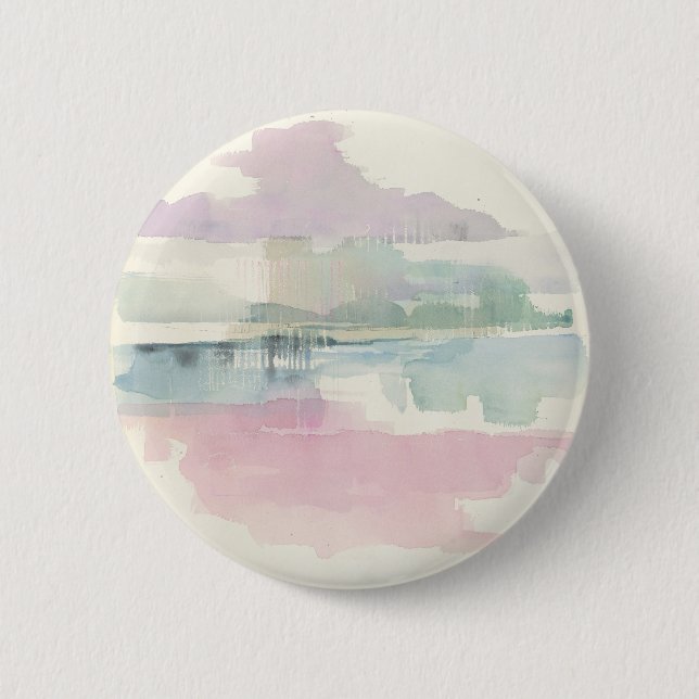 Badge Rond 5 Cm Brouillard de levage | aux pastels mous (Devant)