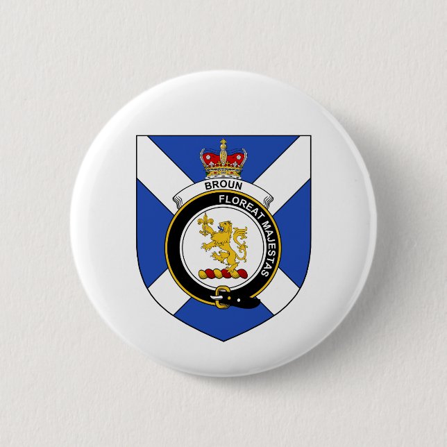 Badge Rond 5 Cm Broun (brun) (Devant)