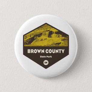 Badge Rond 5 Cm Brown County State Park Indiana