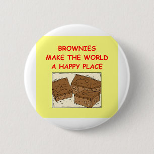 Badge Rond 5 Cm "brownie" de "brownie"