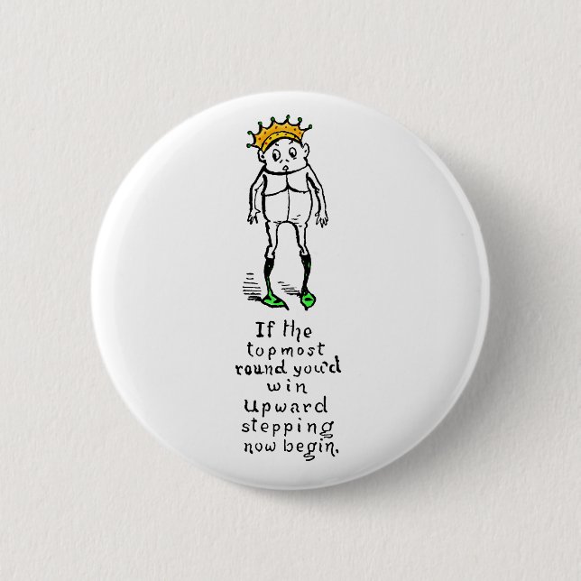 Badge Rond 5 Cm Brownie remporte la couronne (Devant)