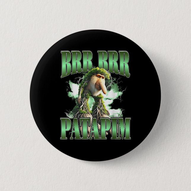 Badge Rond 5 Cm Brr Brr Patapim Meme (Devant)