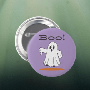 Badge Rond 5 Cm Brrr ! Joli Fantôme Drôle de Bouton d'Halloween