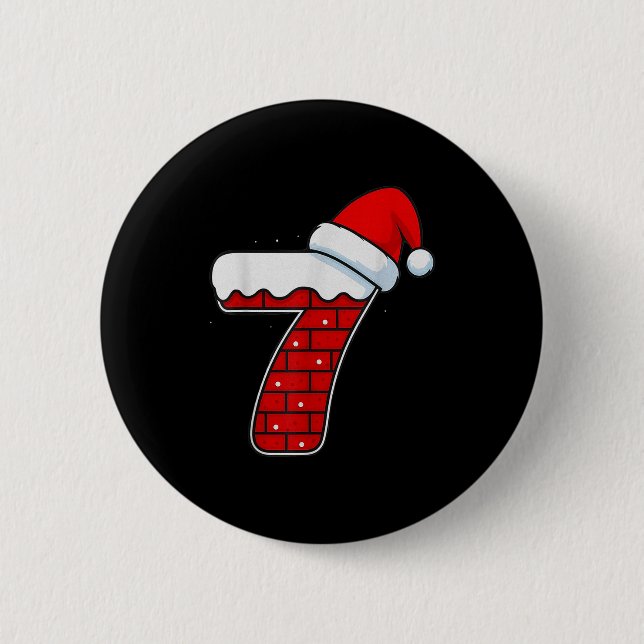 Badge Rond 5 Cm Bruh 67 Six Seven 6 7 Meme Christmas Funny  (Devant)