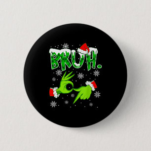 Badge Rond 5 Cm Bruh 67 Six Seven 6 7 Mème de Noël Drôle Gen Z S