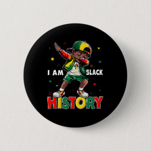 Badge Rond 5 Cm Bruh C'est le Mois de l'Histoire des Noirs Dabbing