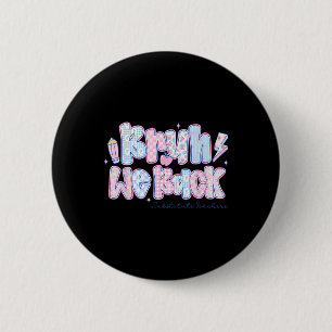 Badge Rond 5 Cm Bruh nous revenons professeurs remplaçants fleurs