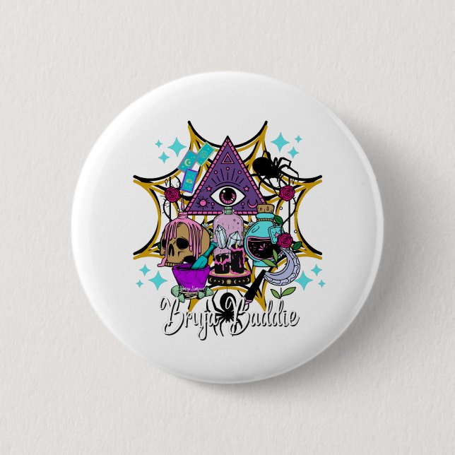 Badge Rond 5 Cm Bruja Baddie (Devant)