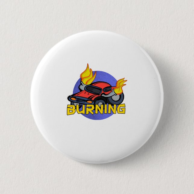 Badge Rond 5 Cm Brûler (Devant)