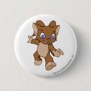 Badge Rond 5 Cm Brun d'Acara