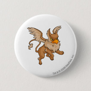 Badge Rond 5 Cm Brun d'aire